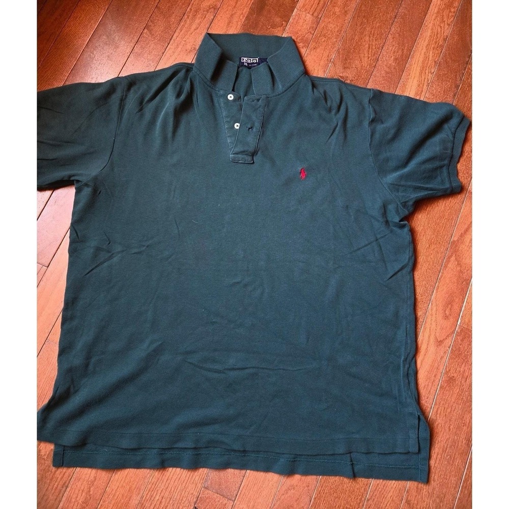 Vintage Polo Ralph Lauren Made in USA Green Polo Shirt Size XL